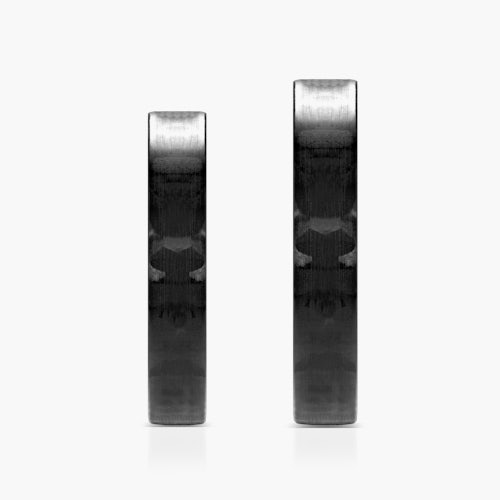 Obrączki ślubne: carbon, płaskie, 4 mm